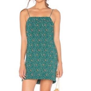 TAVIK Desi Dress in Wild Flower Storm Green | XS